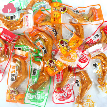 刻凡(comefun)川滋渝味醋泡鸭掌脆皮鸭掌卤制五香