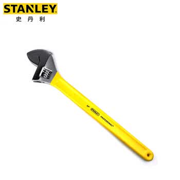 史丹利（STANLEY）黄色沾塑活络扳手24英寸活动扳手大开口板子活口扳手97-797-23