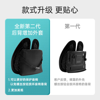 PPW腰部靠垫人体工学腰垫椅子汽车腰靠腰托腰椎呵护办公室透气靠背