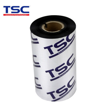 TSC 原装蜡基碳带混合树脂碳带全树脂碳带110mm*300m条码标签打印机用 树脂基碳带110mm*300m