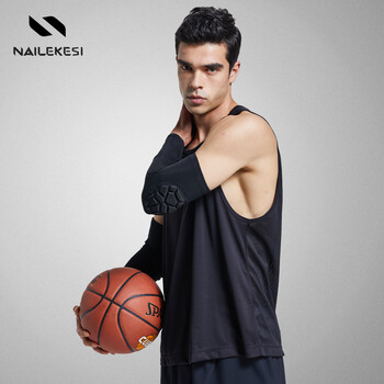 耐力克斯 篮球护臂男运动加长护肘 手臂护套健身袖套网球护肘套一对装XL号 耐力克斯 篮球护臂男运动加长护肘 手臂护套健身袖套网球护肘套一对装XL号