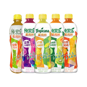 云舵纯果乐果缤纷复合浓缩果汁饮品混合果味450ml整箱饮品450ml热带