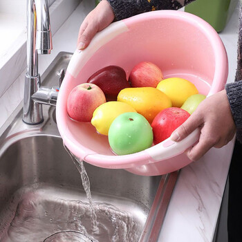 京惠思创双耳脸盆39cm单只装加厚加深洗脸盆耐摔家用泡脚塑料洗菜盆随机色 京惠思创双耳脸盆39cm单只装加厚加深洗脸盆耐摔家用泡脚塑料洗菜盆随机色