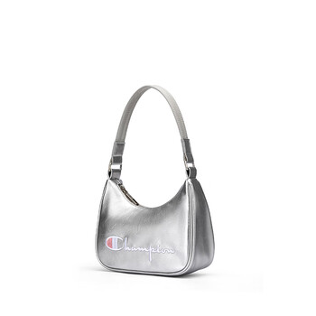 Champion冠军腋下包单肩包牛角包女春夏新款小肩包斜挎包 银色 均码