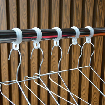 防风钩加厚不锈钢管晾衣架防风扣衣架挂钩塑料防风勾晒衣防滑勾小号