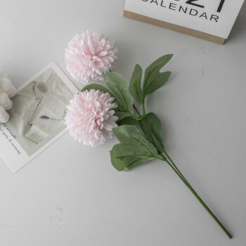 仿真花仿真蒲公英绣球假花人造花2头乒乓球菊婚庆装饰摄影道具两头球