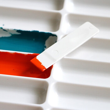 鲁本斯（PaulRubens）可拆卸24色格保湿调色盘国画水彩调色板颜料盒美术工具颜料盘墨碟-蓝色0116025