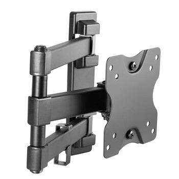 Brateck北弧 显示器支架 壁挂机械臂 电脑支架墙壁挂夹式底座 屏幕升降增高架3节臂 宿舍悬空超薄托架E112