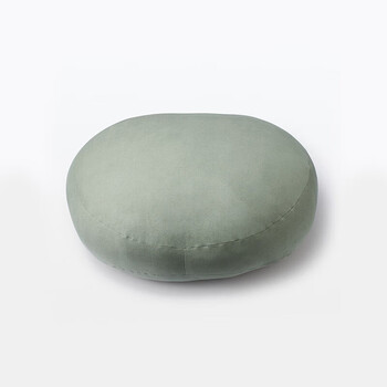 MUJI可当成腰垫使用的柔软靠垫 薄荷绿色 55×40×20cm