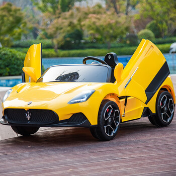 永久24v玛莎拉蒂儿童电动车可坐双人四轮遥控玩具车子大号小孩跑车