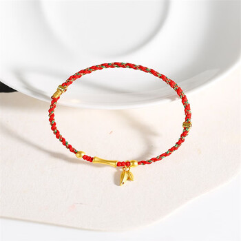 慕麒麟珠宝金竹节手链女999竹节节节高升转运珠本命年编织手款式3