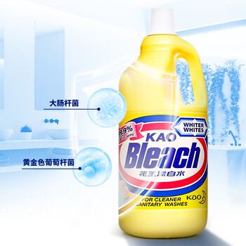 花王（KAO）漂白水 白色衣物2500ml柠檬味（强力去渍去味杀菌率99.999% ）