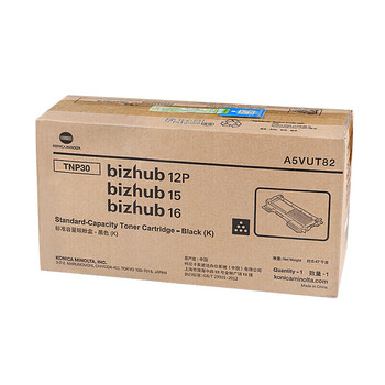 柯尼卡美能达 KONICA MINOLTA TNP30柯美碳粉耗材 标准容量黑色墨粉 (适用BH12P/15/16型号)印量1230页 柯尼卡美能达 KONICA MINOLTA TNP30柯美碳粉耗材 标准容量黑色墨粉 (适用BH12P/15/16型号)印量1230页