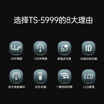 得胜（TAKSTAR）TS-5999无线话筒一拖二 会议室ktv舞台演出家庭专业k歌主持会议手持麦克风 黑色