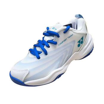 YONEX尤尼克斯羽鞋儿童款比赛训练鞋防滑耐磨SHBCFT2JEX 白/蓝 35