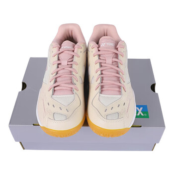 YONEX尤尼克斯羽毛球鞋yy入门级训练减震动力垫女SHB101CR米粉38