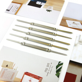 天章办公(TANGO)80mm装订夹条50个/套抗压金属装订条两孔双孔打孔器财务单据简易文件活页五金装订