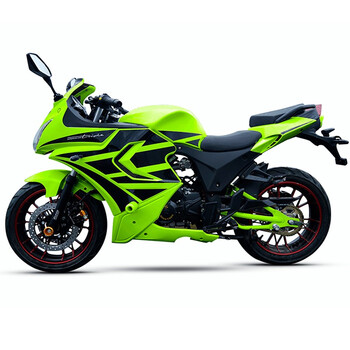 大型国四电喷200cc地平线公路赛改装趴赛街车助力车机车整车 绿色条纹
