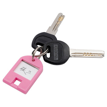 天章办公(TANGO) 钥匙牌钥匙扣钥匙圈钥匙收纳盘管理箱专用钥匙扣24个装彩色 办公用品