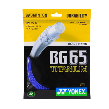 YONEX尤尼克斯羽毛球线耐打型高张力比赛训练力量型BG65Ti-002蓝色 YONEX尤尼克斯羽毛球线耐打型高张力比赛训练力量型BG65Ti-002蓝色