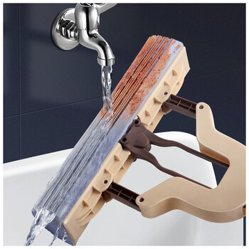 百家好世 对折式挤水胶棉拖把替换头吸水海绵拖布 28cm替换2只装 百家好世 对折式挤水胶棉拖把替换头吸水海绵拖布 28cm替换2只装