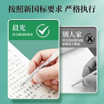 晨光（M&G）文具16K400格方格作文纸 40张学生信纸信稿纸文稿纸 草稿纸作业本信笺本10本装 G16420B