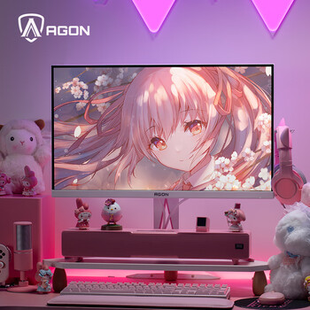 AOC 爱攻27英寸 2K 170Hz IPS广色域 HDR400 快速液晶1ms G-sync 樱花粉 PS5电竞电脑显示器AG275QXR