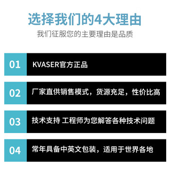 KVASER HYBRID CAN/LIN， 01284-4，单路CAN,CANFD,LIN总线分析仪