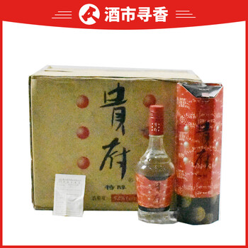 贵府(特醇)52度 500ml 浓香型 一箱12瓶 1998年【77】名酒收藏