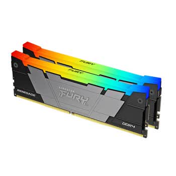 金士顿（Kingston） (Kingston) FURY 16GB DDR4 3200 台式机内存条 Renegade叛逆者系列 RGB灯条 骇客神条