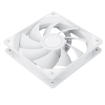 利民（thermalright）TL-C12CW 白色12cm入门级风压扇 经典磁稳S-FDB轴承  4PIN串接PWM接头 1550转速