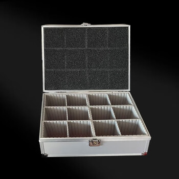 欧唛(oumai) 印章箱 手提多格多功能印章盒公司财务企业办公专用 带锁公章收纳盒 12格印章箱