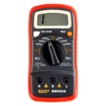 电子兆欧表500v/1000v/2500v数显摇表万用表绝缘电阻测试仪 红色