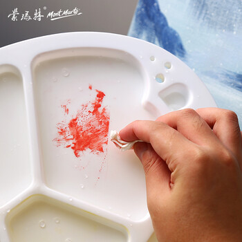 蒙玛特(Mont Marte)颜料调色盘34*25cm 绘画调色板美术学生画画用颜料盘 光滑易清洗塑料椭圆绘画盒MCG0008CN 速写 马克笔绘画 蒙玛特(Mont Marte)颜料调色盘34*25cm 绘画调色板美术学生画画用颜料盘 光滑易清洗塑料椭圆绘画盒MCG0008CN 速写 马克笔绘画