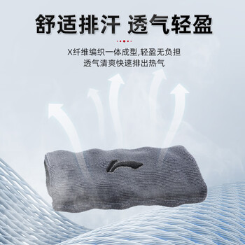 李宁（LI-NING）护腕运动健身吸擦汗腕巾带羽毛球篮排网球腱鞘炎手腕拉伤用护具
