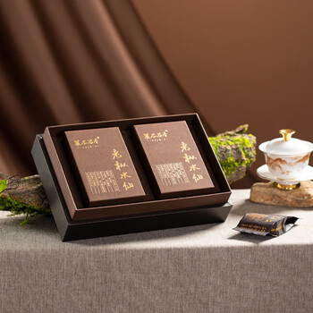 溪谷留香真脉系列 老枞水仙武夷岩茶乌龙茶正岩茶叶盒装100g 送礼礼品