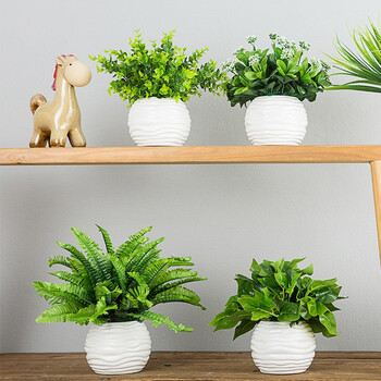 如一花开仿真绿植客厅假花盆栽摆件桌面办公室装饰假植物盆景摆设升级