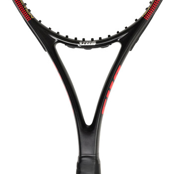 红双喜（DHS）网球拍铝合金碳复合单拍男女训练拍红色ES6700附三只装网球