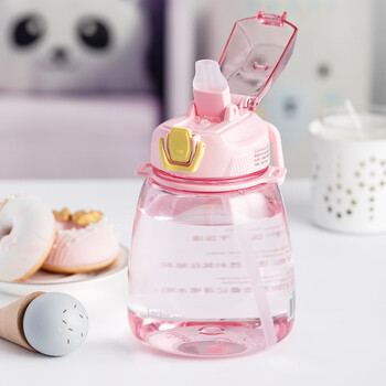 乐扣乐扣运动水杯便携吸管杯tritan材质女生大容量运动水壶1.2L粉色 乐扣乐扣运动水杯便携吸管杯tritan材质女生大容量运动水壶1.2L粉色