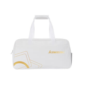川崎（KAWASAKI）羽毛球包大容量手提单肩包球拍包斜跨包B8133 冰川白