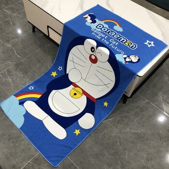 哆啦a梦浴巾卡通浴巾家用哆啦a梦kitty猫儿童成人大浴巾男女通用大