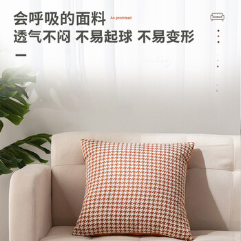 艾薇沙发抱枕靠垫床上睡觉靠枕靠背垫抱枕套含抱枕芯45*45千格鸟橙 艾薇沙发抱枕靠垫床上睡觉靠枕靠背垫抱枕套含抱枕芯45*45千格鸟橙