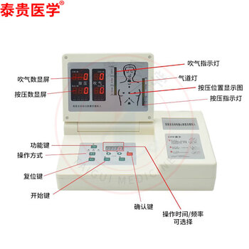 泰贵医学全身计算机心肺复苏模拟人袋装胸外按压人工呼吸心脏起搏急救训练练习假人体模型袋装TG/CPR390 泰贵医学全身计算机心肺复苏模拟人袋装胸外按压人工呼吸心脏起搏急救训练练习假人体模型袋装TG/CPR390