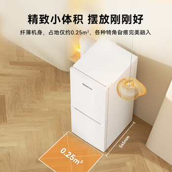 荣事达（Royalstar）161升小冰箱小型家用出租房办公室宿舍双开门两门双门二门电冰箱节能省电低音白色BCD-161L9RSZ