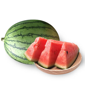 蒙乐果北京大兴庞各庄西瓜手撕吊秧西约2粒重约6斤皮薄爆汁应季水果