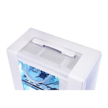 玩嘉阿尔法S1白色 MATX机箱（提手机箱/240冷排/165mm风冷/ATX电源/长显卡/MATX/ITX ）