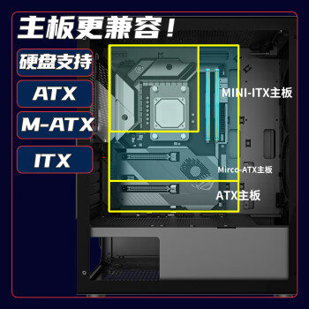 长城（Great Wall）本色K13升级版电脑游戏机箱（ATX主板/240水冷位/U3/玻璃侧透/宽体/8风扇位/5080显卡）