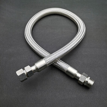 jiaranex 304不锈钢防爆穿线管挠性连接软管dn20金属耐高温编织管dn15