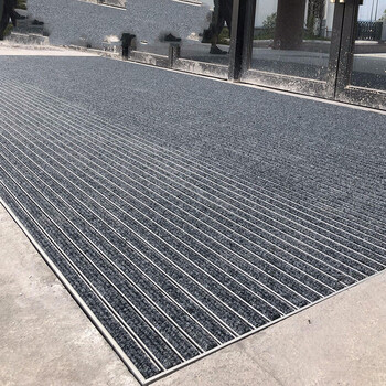 铝合金地垫肯德基门口刮泥坑毯擦泥脚垫店面不锈钢金属防尘定制嵌入式