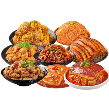 clcey陕西八大碗蒸碗传统扣碗肉年夜饭菜套餐 祥瑞八大碗(顺丰快递)